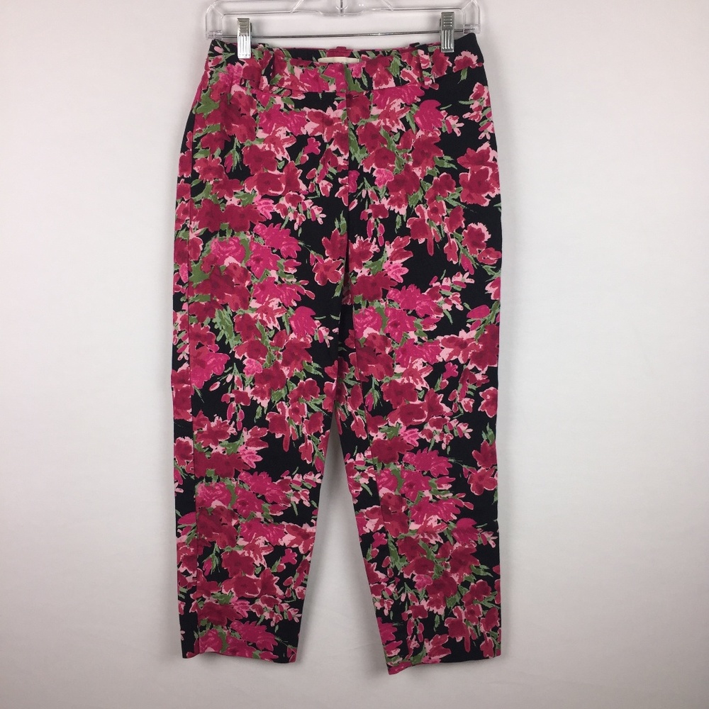 Talbots 4 Cropped Pants Curvy Floral W 27 x I 24.5